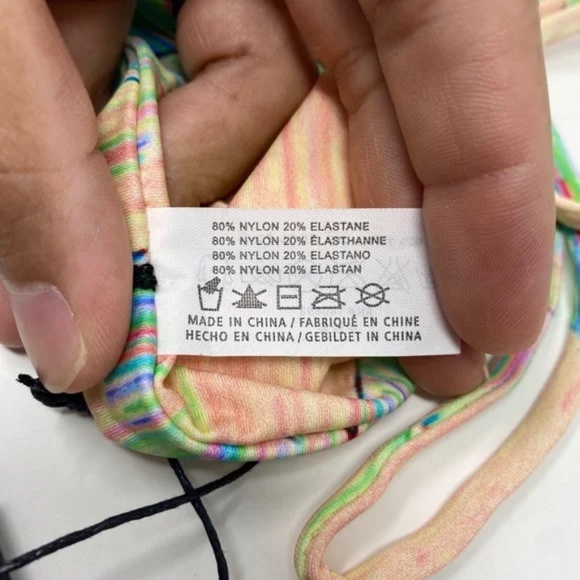 Tavik Womens Jax Reversible Perforated Mini BOTTOM ONLY in Acid Size XS - Picture 7 of 9